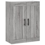 vidaXL Dulap înalt, gri sonoma, 69,5x34x180 cm, lemn compozit