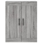 vidaXL Dulap înalt, gri sonoma, 69,5x34x180 cm, lemn compozit