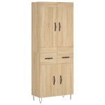 vidaXL Dulap înalt, stejar sonoma, 69,5x34x180 cm, lemn compozit