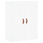 vidaXL Dulap înalt, alb, 69,5x34x180 cm, lemn compozit vidaXL Dulap înalt, alb, 69,5x34x180 cm, lemn compozit