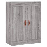 vidaXL Dulap înalt, gri sonoma, 69,5x34x180 cm, lemn compozit