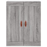 vidaXL Dulap înalt, gri sonoma, 69,5x34x180 cm, lemn compozit
