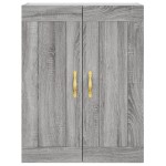 vidaXL Dulap înalt, gri sonoma, 69,5x34x180 cm, lemn compozit