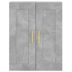 vidaXL Dulap înalt, gri beton, 69,5x34x180, lemn compozit