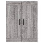 vidaXL Dulap înalt, gri sonoma, 69,5x34x180 cm, lemn compozit