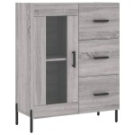 vidaXL Dulap înalt, gri sonoma, 69,5x34x180 cm, lemn compozit