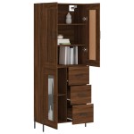 vidaXL Dulap înalt, stejar maro, 69,5x34x180 cm, lemn compozit