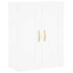 vidaXL Dulap înalt, alb, 69,5x34x180 cm, lemn compozit