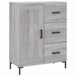 vidaXL Dulap înalt, gri sonoma, 69,5x34x180 cm, lemn compozit