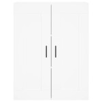 vidaXL Dulap înalt, alb, 69,5x34x180 cm, lemn compozit