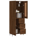 vidaXL Dulap înalt, stejar maro, 69,5x34x180 cm, lemn compozit vidaXL Dulap înalt, stejar maro, 69,5x34x180 cm, lemn compozit