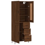 vidaXL Dulap înalt, stejar maro, 69,5x34x180 cm, lemn compozit vidaXL Dulap înalt, stejar maro, 69,5x34x180 cm, lemn compozit