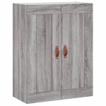 vidaXL Dulap înalt, gri sonoma, 69,5x34x180 cm, lemn compozit