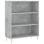 vidaXL Dulap înalt, gri beton, 69,5x34x180, lemn compozit