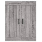 vidaXL Dulap înalt, gri sonoma, 69,5x34x180 cm, lemn compozit