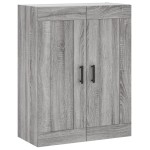 vidaXL Dulap înalt, gri sonoma, 69,5x34x180 cm, lemn compozit