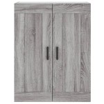 vidaXL Dulap înalt, gri sonoma, 69,5x34x180 cm, lemn compozit