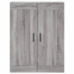 vidaXL Dulap înalt, gri sonoma, 69,5x34x180 cm, lemn compozit