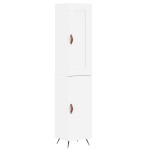 vidaXL Dulap înalt, alb, 34,5x34x180 cm, lemn prelucrat vidaXL Dulap înalt, alb, 34,5x34x180 cm, lemn prelucrat