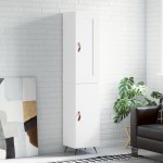 vidaXL Dulap înalt, alb, 34,5x34x180 cm, lemn prelucrat vidaXL Dulap înalt, alb, 34,5x34x180 cm, lemn prelucrat