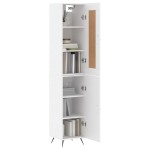 vidaXL Dulap înalt, alb, 34,5x34x180 cm, lemn prelucrat vidaXL Dulap înalt, alb, 34,5x34x180 cm, lemn prelucrat