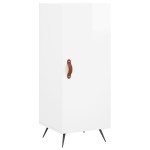vidaXL Dulap înalt, alb extralucios, 34,5x34x180 cm, lemn prelucrat vidaXL Dulap înalt, alb extralucios, 34,5x34x180 cm, lemn prelucrat