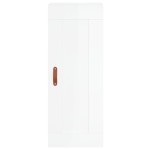 vidaXL Dulap înalt, alb extralucios, 34,5x34x180 cm, lemn prelucrat vidaXL Dulap înalt, alb extralucios, 34,5x34x180 cm, lemn prelucrat