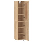 vidaXL Dulap înalt, stejar sonoma, 34,5x34x180 cm, lemn prelucrat
