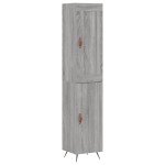 vidaXL Dulap înalt, gri sonoma, 34,5x34x180 cm, lemn prelucrat