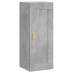 vidaXL Dulap înalt, gri beton, 34,5x34x180 cm, lemn prelucrat vidaXL Dulap înalt, gri beton, 34,5x34x180 cm, lemn prelucrat