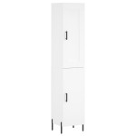 vidaXL Dulap înalt, alb, 34,5x34x180 cm, lemn prelucrat vidaXL Dulap înalt, alb, 34,5x34x180 cm, lemn prelucrat