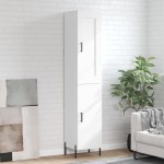 vidaXL Dulap înalt, alb, 34,5x34x180 cm, lemn prelucrat vidaXL Dulap înalt, alb, 34,5x34x180 cm, lemn prelucrat