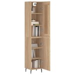 vidaXL Dulap înalt, stejar sonoma, 34,5x34x180 cm, lemn prelucrat vidaXL Dulap înalt, stejar sonoma, 34,5x34x180 cm, lemn prelucrat