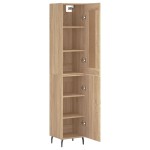 vidaXL Dulap înalt, stejar sonoma, 34,5x34x180 cm, lemn prelucrat vidaXL Dulap înalt, stejar sonoma, 34,5x34x180 cm, lemn prelucrat