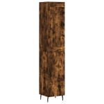 vidaXL Dulap înalt, stejar fumuriu, 34,5x34x180 cm, lemn prelucrat