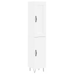 vidaXL Dulap înalt, alb, 34,5x34x180 cm, lemn prelucrat vidaXL Dulap înalt, alb, 34,5x34x180 cm, lemn prelucrat