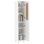 vidaXL Dulap înalt, alb, 34,5x34x180 cm, lemn prelucrat vidaXL Dulap înalt, alb, 34,5x34x180 cm, lemn prelucrat
