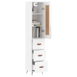 vidaXL Dulap înalt, alb extralucios, 34,5x34x180 cm, lemn prelucrat vidaXL Dulap înalt, alb extralucios, 34,5x34x180 cm, lemn prelucrat