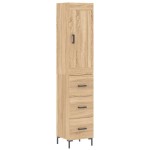 vidaXL Dulap înalt, stejar sonoma, 34,5x34x180 cm, lemn prelucrat