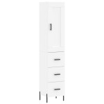 vidaXL Dulap înalt, alb, 34,5x34x180 cm, lemn prelucrat vidaXL Dulap înalt, alb, 34,5x34x180 cm, lemn prelucrat