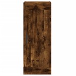 vidaXL Dulap înalt, stejar fumuriu, 34,5x34x180 cm, lemn prelucrat