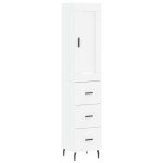vidaXL Dulap înalt, alb, 34,5x34x180 cm, lemn prelucrat vidaXL Dulap înalt, alb, 34,5x34x180 cm, lemn prelucrat