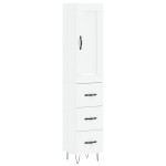 vidaXL Dulap înalt, alb, 34,5x34x180 cm, lemn prelucrat vidaXL Dulap înalt, alb, 34,5x34x180 cm, lemn prelucrat