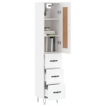 vidaXL Dulap înalt, alb, 34,5x34x180 cm, lemn prelucrat vidaXL Dulap înalt, alb, 34,5x34x180 cm, lemn prelucrat