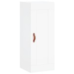 vidaXL Dulap înalt, alb, 34,5x34x180 cm, lemn prelucrat vidaXL Dulap înalt, alb, 34,5x34x180 cm, lemn prelucrat