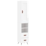 vidaXL Dulap înalt, alb extralucios, 34,5x34x180 cm, lemn prelucrat vidaXL Dulap înalt, alb extralucios, 34,5x34x180 cm, lemn prelucrat