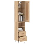 vidaXL Dulap înalt, stejar sonoma, 34,5x34x180 cm, lemn prelucrat vidaXL Dulap înalt, stejar sonoma, 34,5x34x180 cm, lemn prelucrat