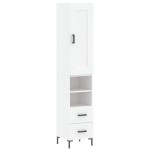 vidaXL Dulap înalt, alb, 34,5x34x180 cm, lemn prelucrat vidaXL Dulap înalt, alb, 34,5x34x180 cm, lemn prelucrat