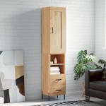 vidaXL Dulap înalt, stejar sonoma, 34,5x34x180 cm, lemn prelucrat vidaXL Dulap înalt, stejar sonoma, 34,5x34x180 cm, lemn prelucrat