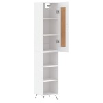 vidaXL Dulap înalt, alb, 34,5x34x180 cm, lemn prelucrat vidaXL Dulap înalt, alb, 34,5x34x180 cm, lemn prelucrat